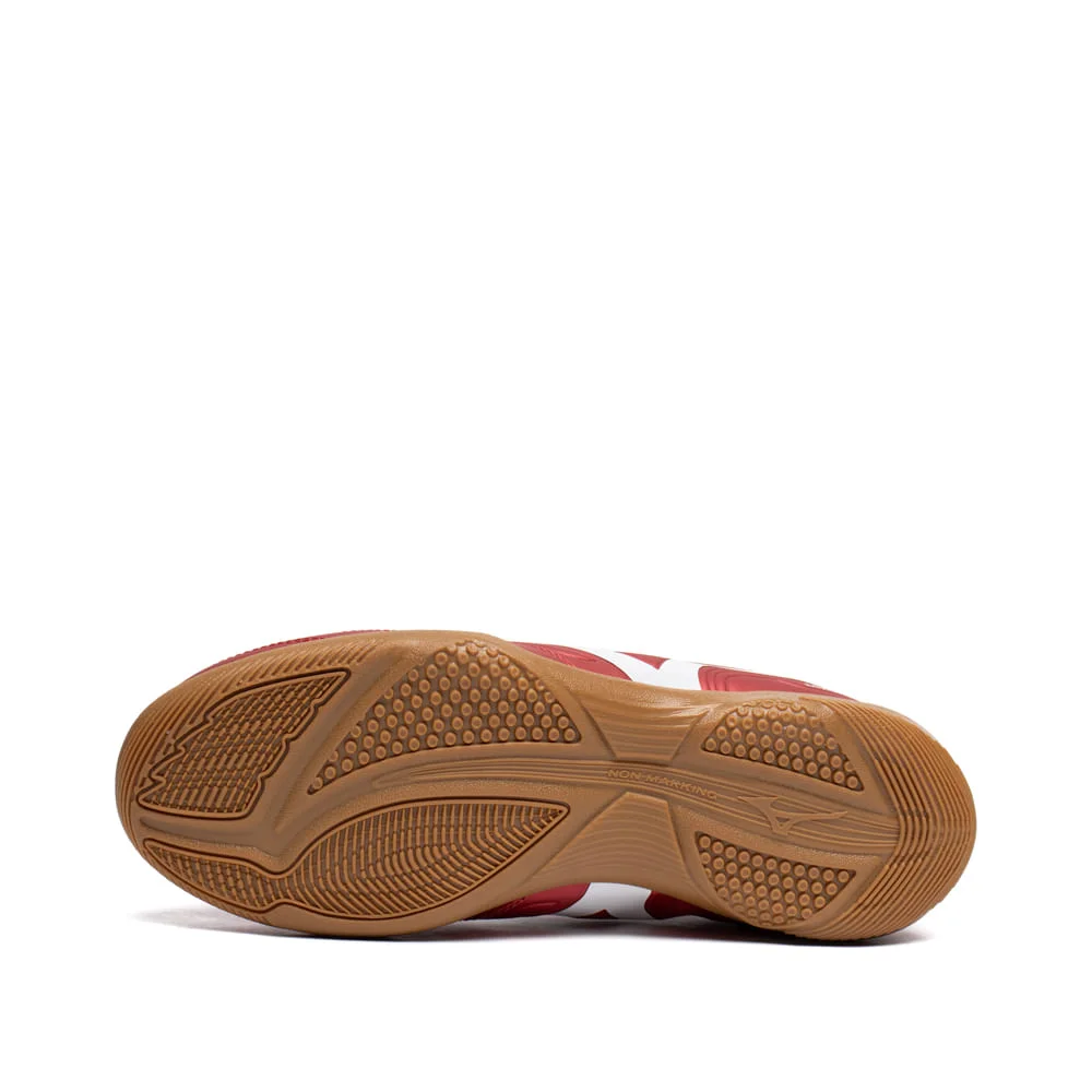 Chuteira Infantil Mizuno Regent IN JR Knit Vermelho/Branco Vermelho 2