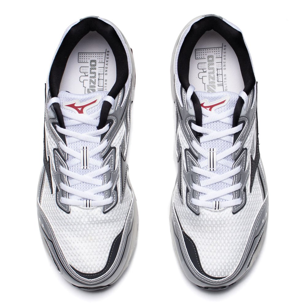 Tênis Masculino Mizuno CSD Sport Softier Foam Branco/Prata Branco/Prata 4