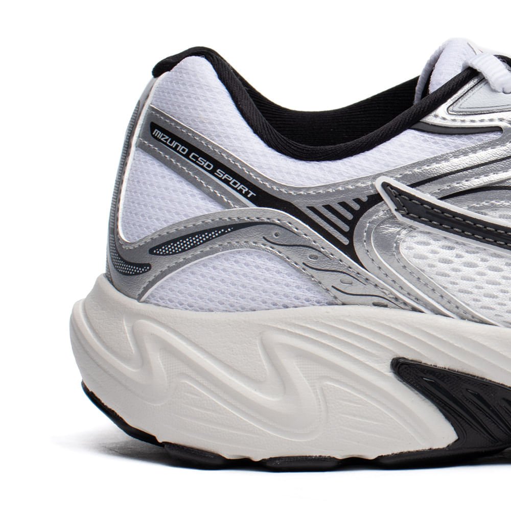 Tênis Masculino Mizuno CSD Sport Softier Foam Branco/Prata Branco/Prata 5