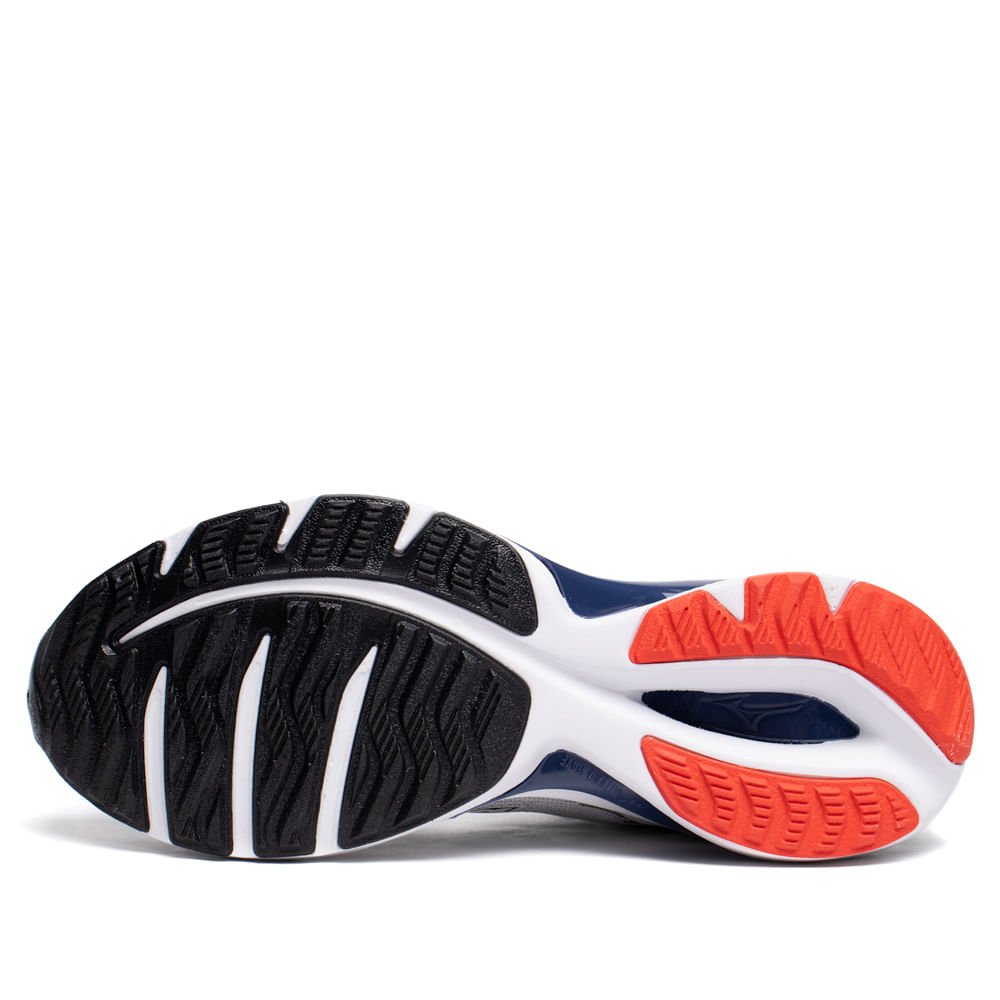 Tênis Masculino Mizuno Wave Vitality 7 Mesh Branco/Cinza Branco/Cinza 2