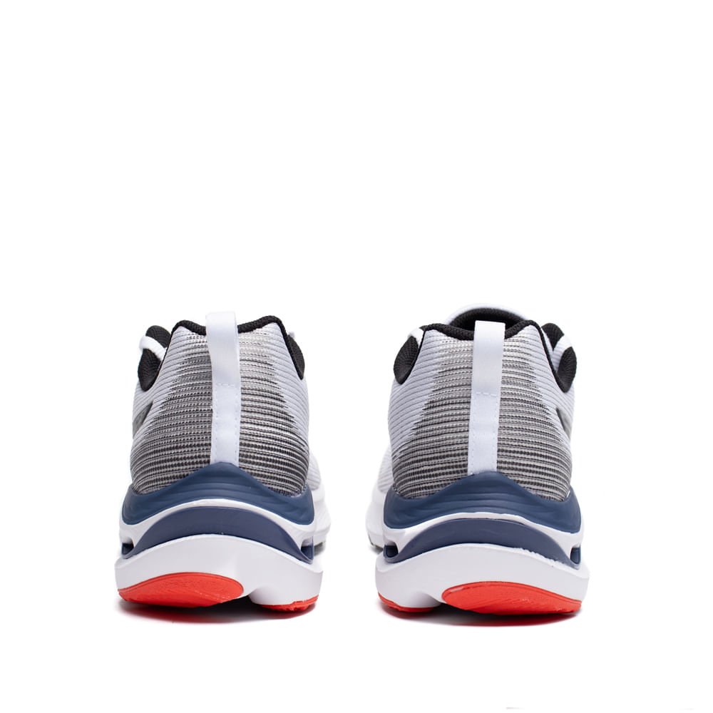 Tênis Masculino Mizuno Wave Vitality 7 Mesh Branco/Cinza Branco/Cinza 3