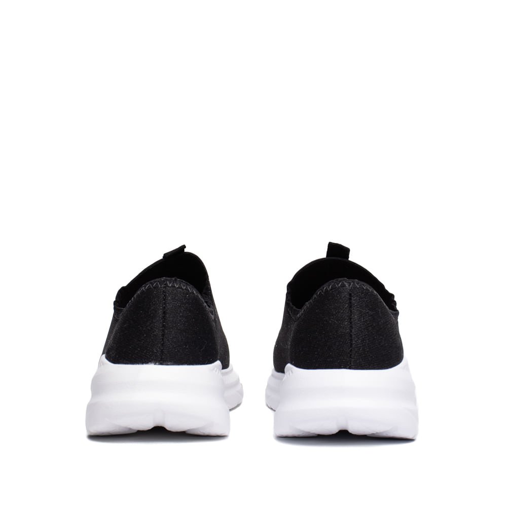 Tênis Infantil Molekinha Calce Fácil Glitter Preto Preto 3