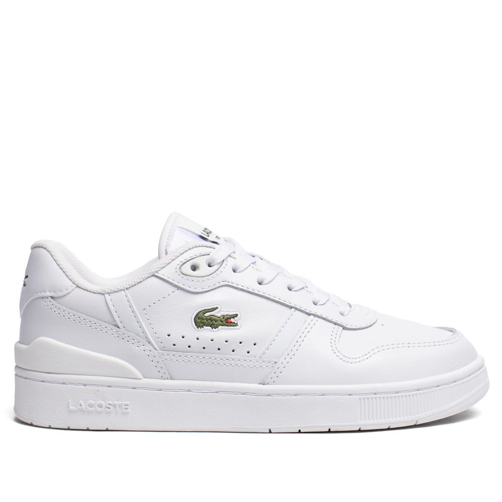 けいと Tênis Feminino Lacoste T-Clip Set Ortholite Branco Branco