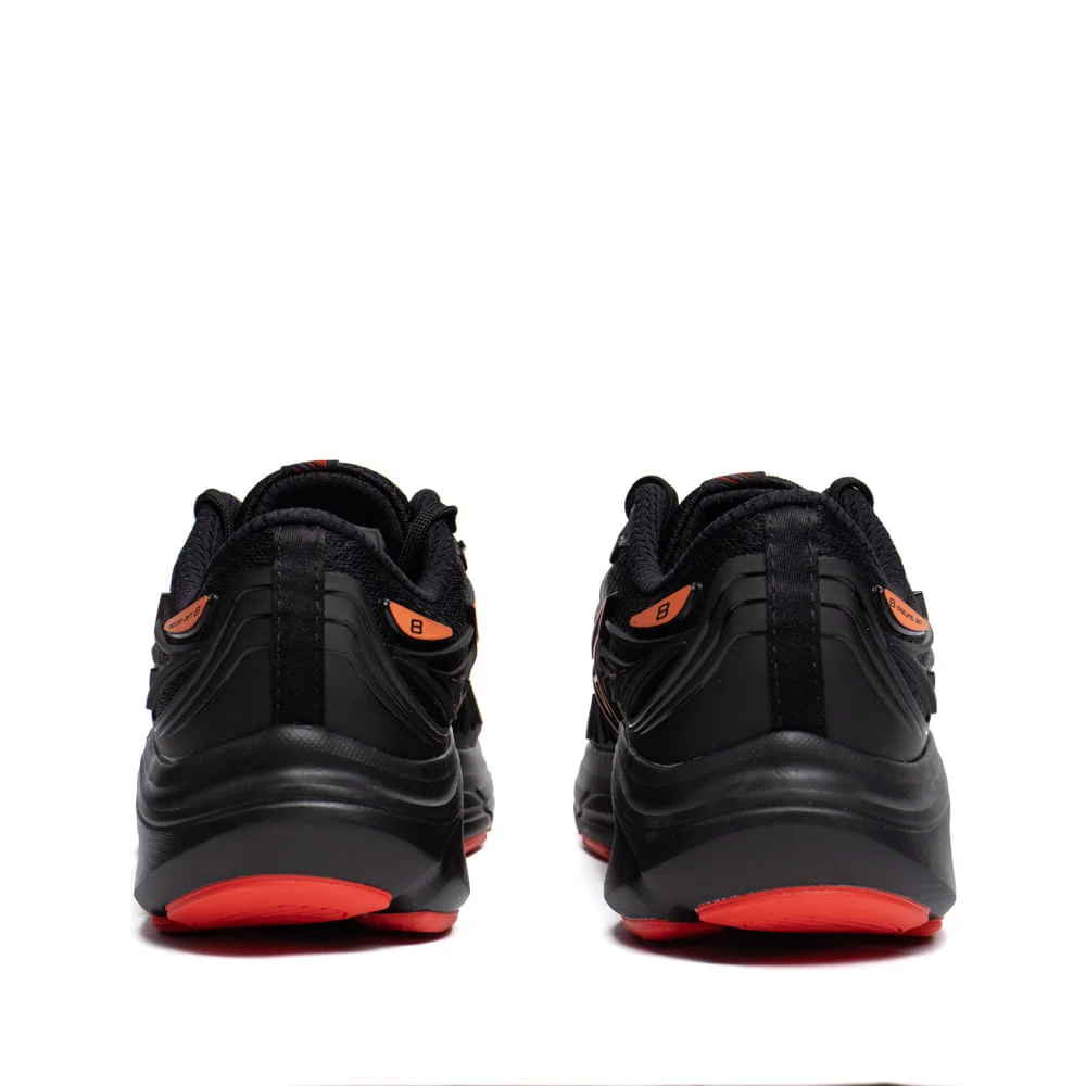 Tênis Infantil Mizuno Jet 8 Softierfoam Preto/Salmão Preto/Laranja 3