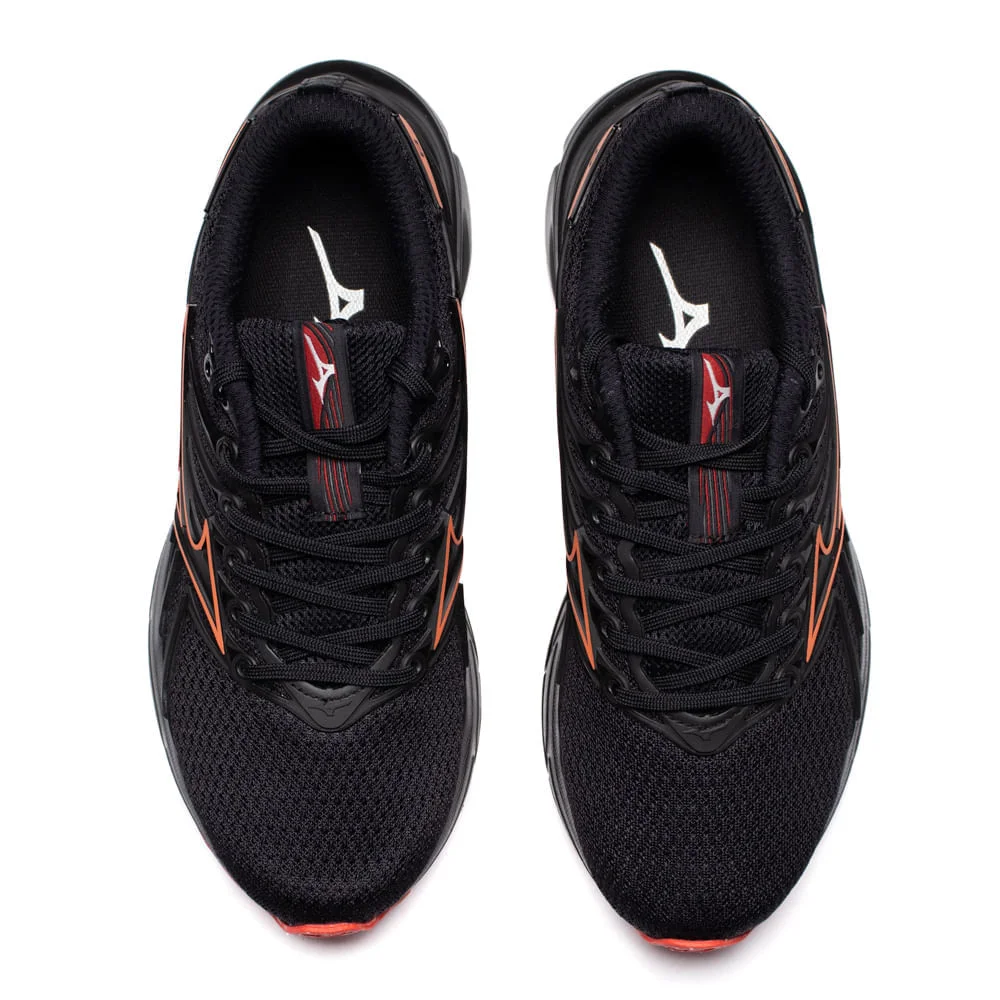 Tênis Infantil Mizuno Jet 8 Softierfoam Preto/Salmão Preto/Laranja 4