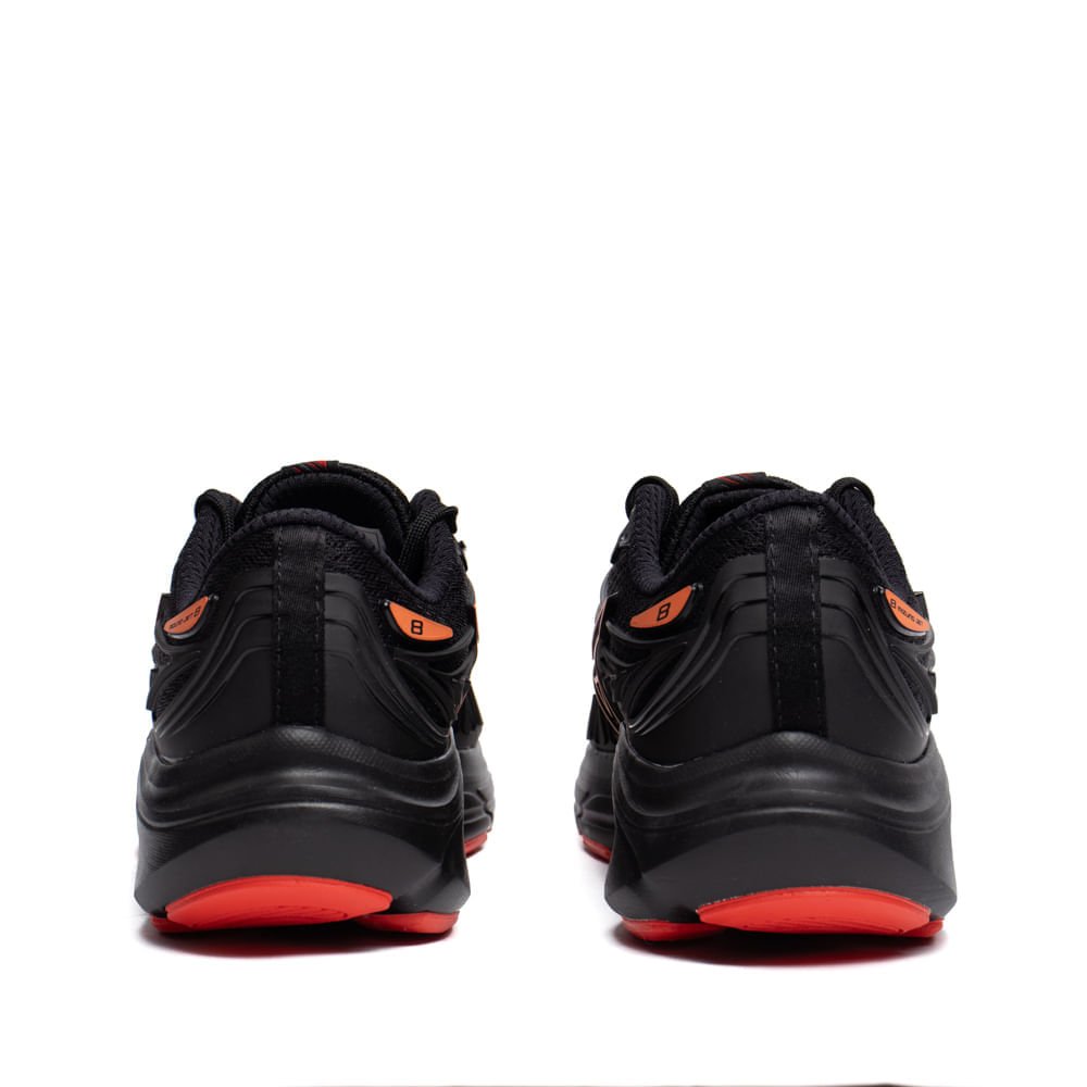 Tênis Infantil Mizuno Jet 8 Softierfoam Preto/Salmão Preto/Laranja 3