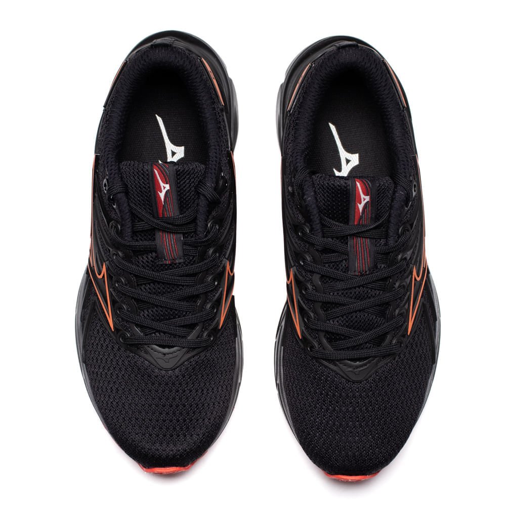 Tênis Infantil Mizuno Jet 8 Softierfoam Preto/Salmão Preto/Laranja 4