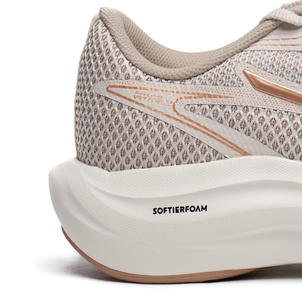 Tênis Feminino Mizuno Virtue 2 Softier Foam Cinza/Rosa Cinza 5