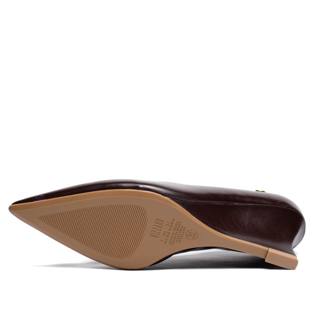 Scarpin Feminino Vizzano Napa Garda Anabela Marrom Marrom 2