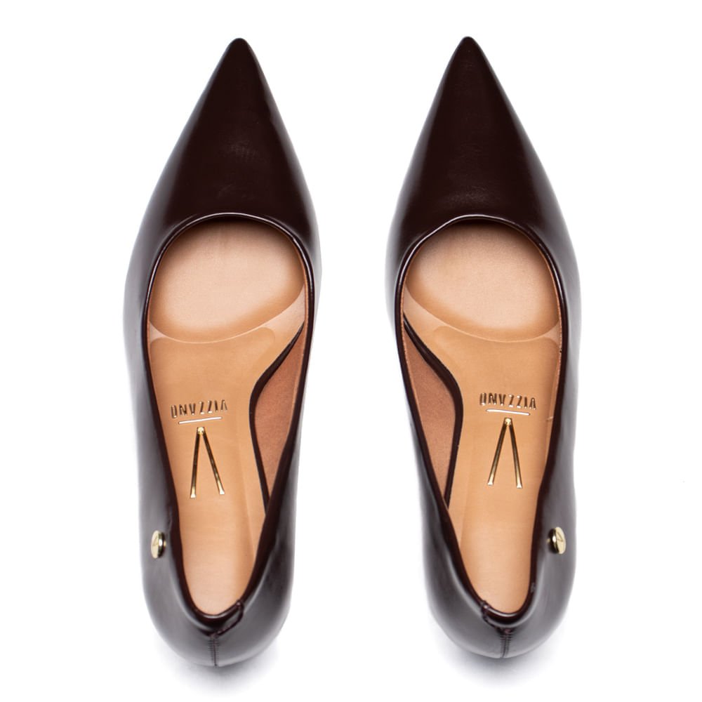 Scarpin Feminino Vizzano Napa Garda Anabela Marrom Marrom 4