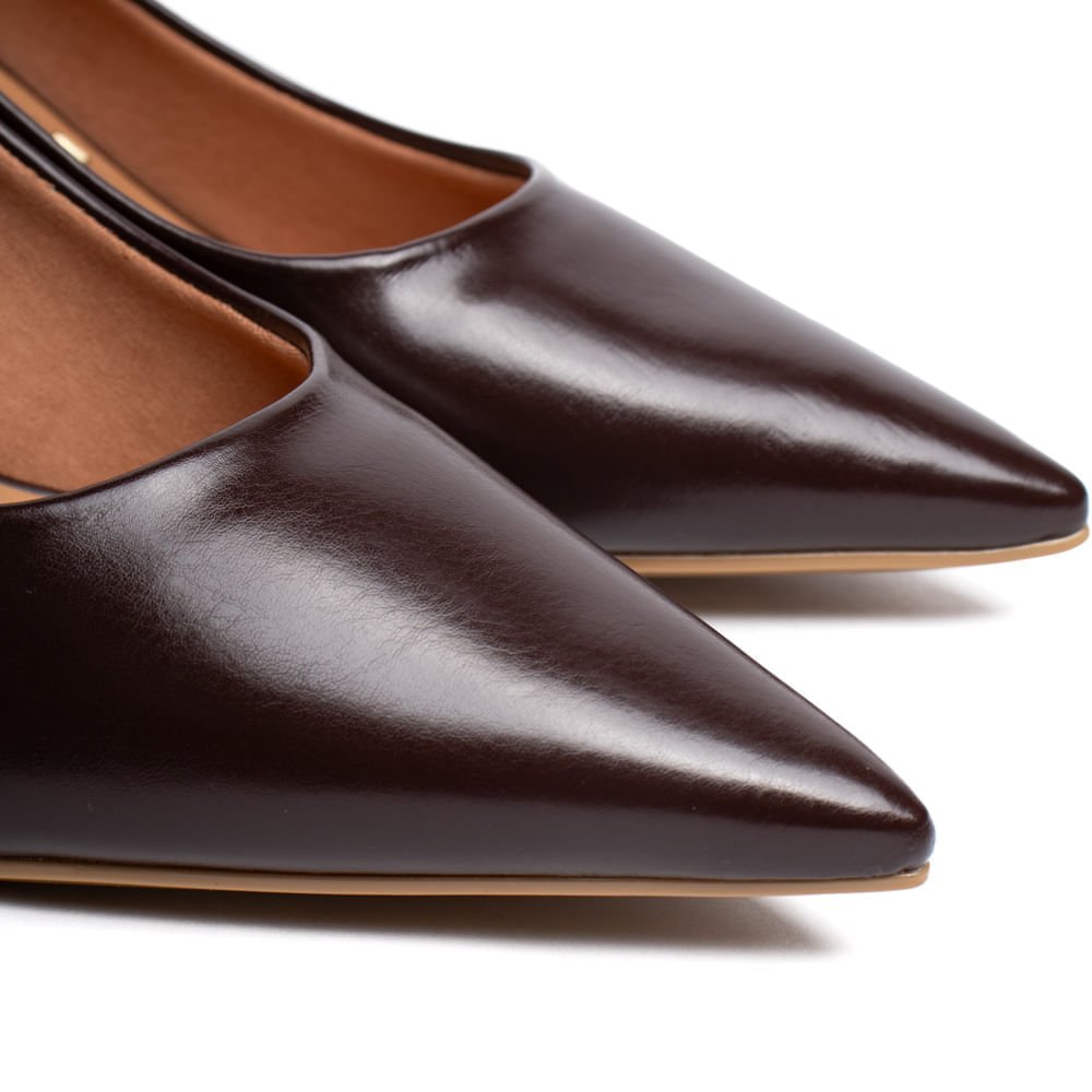 Scarpin Feminino Vizzano Napa Garda Anabela Marrom Marrom 5