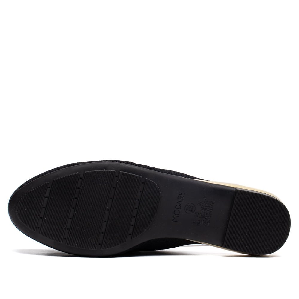 Mule Feminino Modare Knit Conforto Preto Preto 2