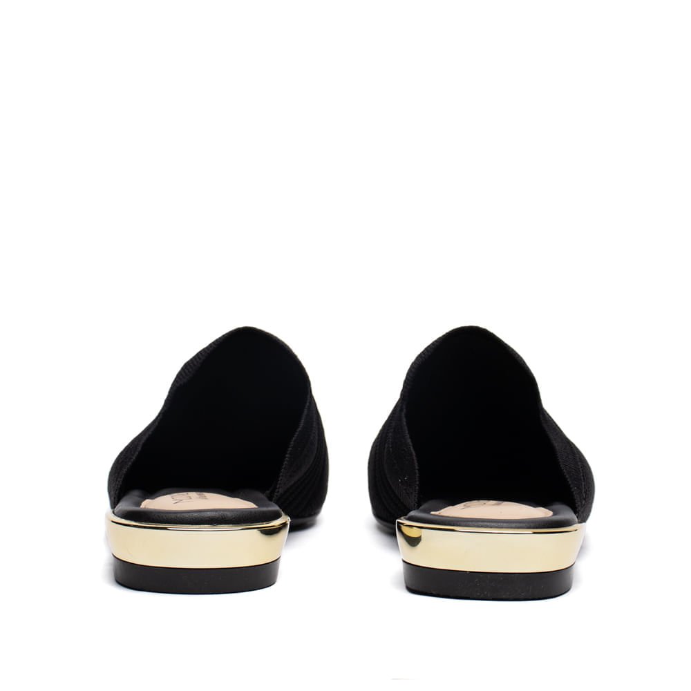 Mule Feminino Modare Knit Conforto Preto Preto 3