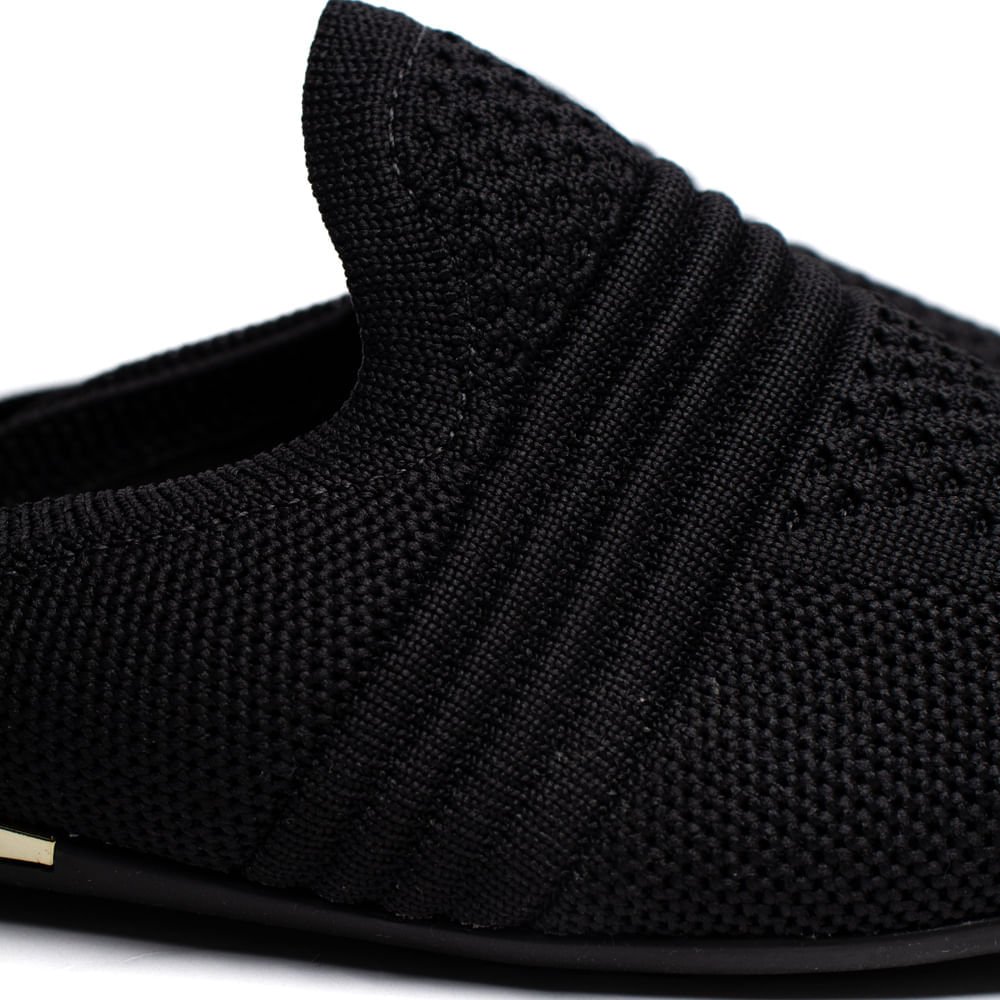 Mule Feminino Modare Knit Conforto Preto Preto 6