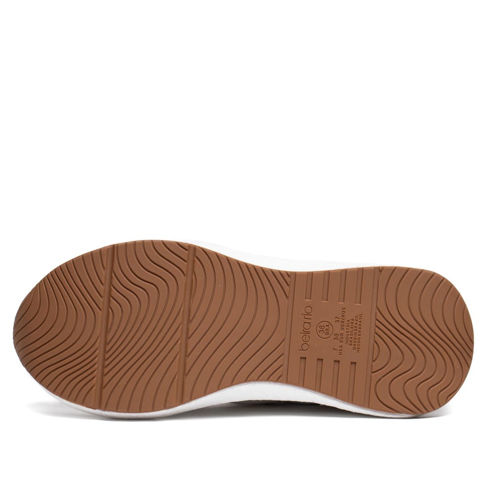 Tênis Feminino Beira Rio Free Sport Branco/Prata Branco 2