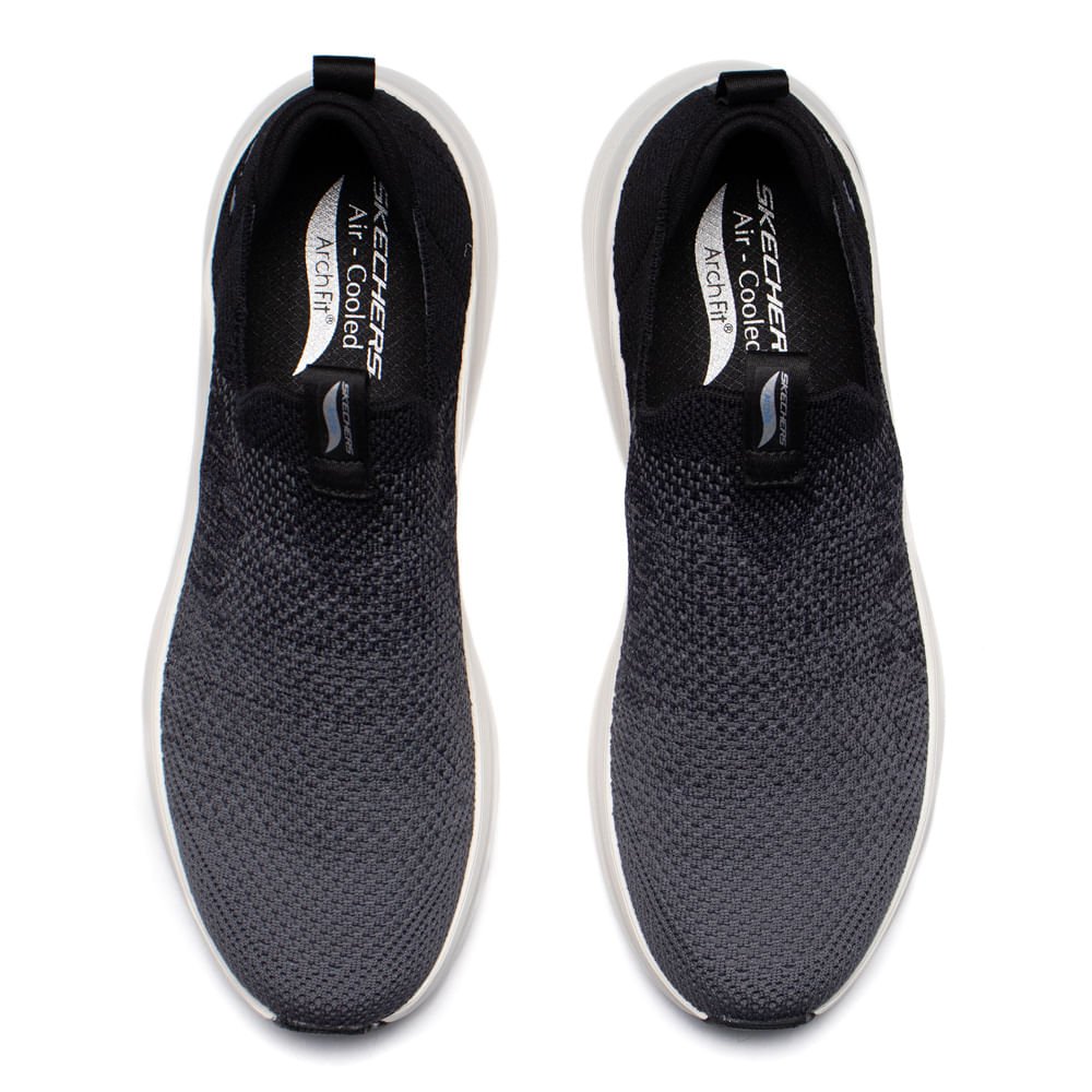 Tênis Masculino Skechers Arch Fit 2.0 Calce Fácil Preto Preto 4
