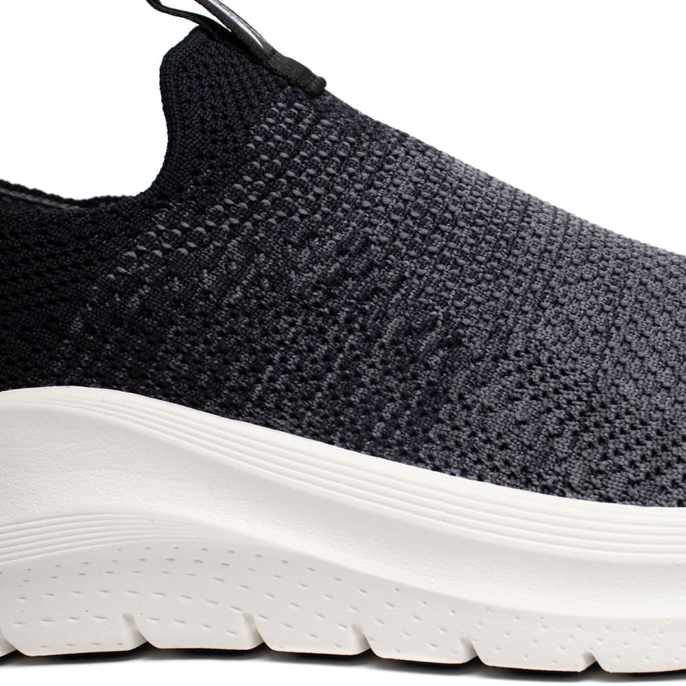 Tênis Masculino Skechers Arch Fit 2.0 Calce Fácil Preto Preto 6