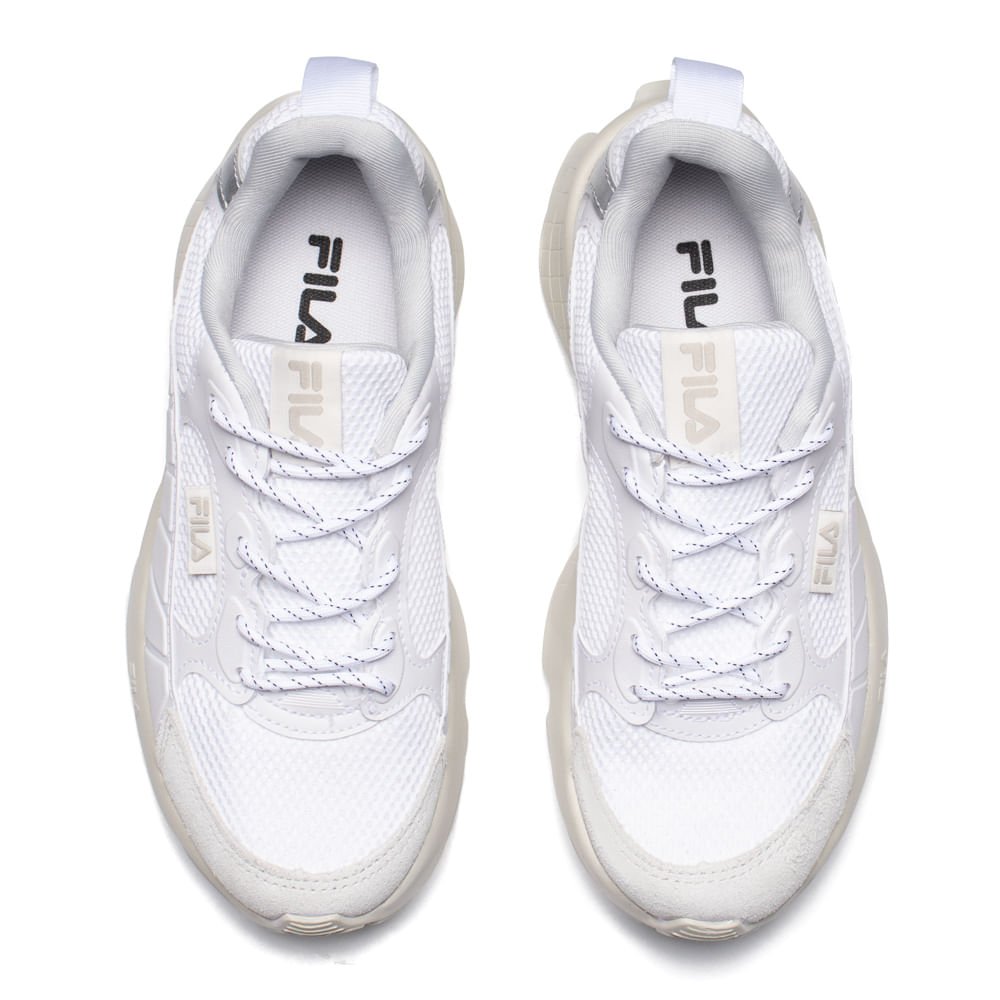 Tênis Feminino Fila Destroyer Tratorado Branco/Cinza Branco 4
