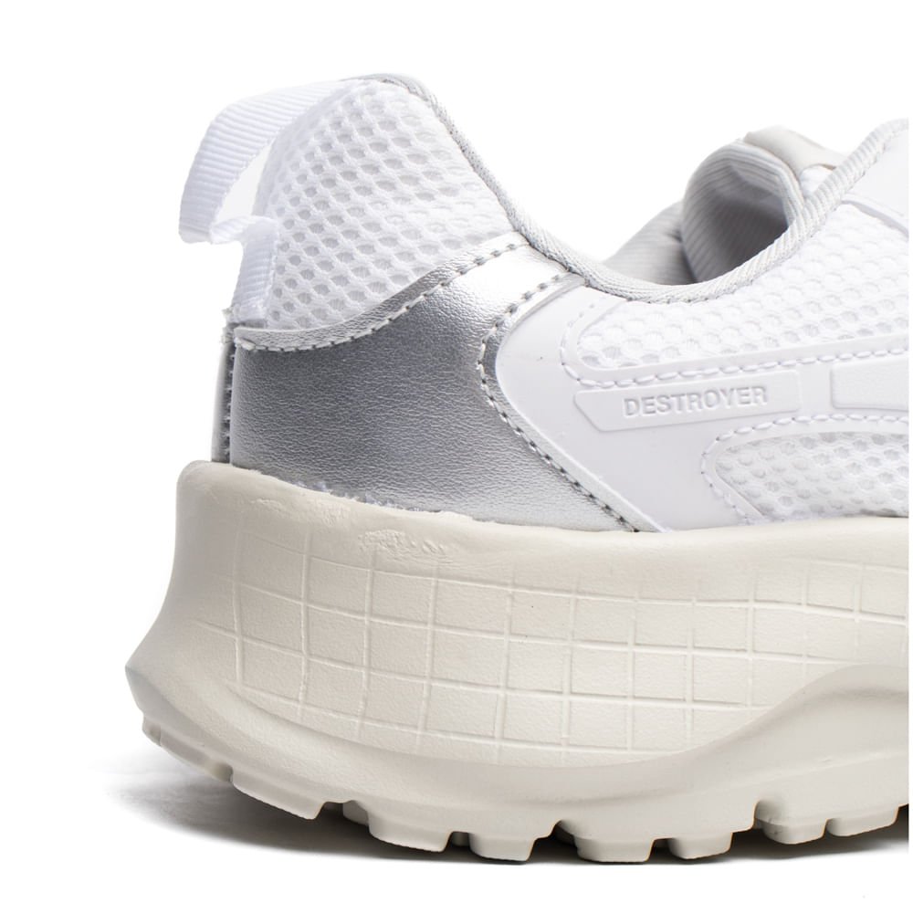 Tênis Feminino Fila Destroyer Tratorado Branco/Cinza Branco 7