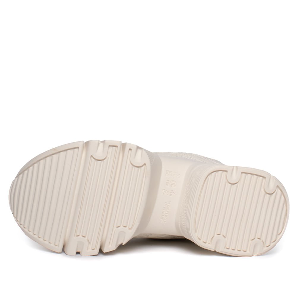 Tênis Feminino Ramarim Napa Recortes Chunky Off White Off White 2