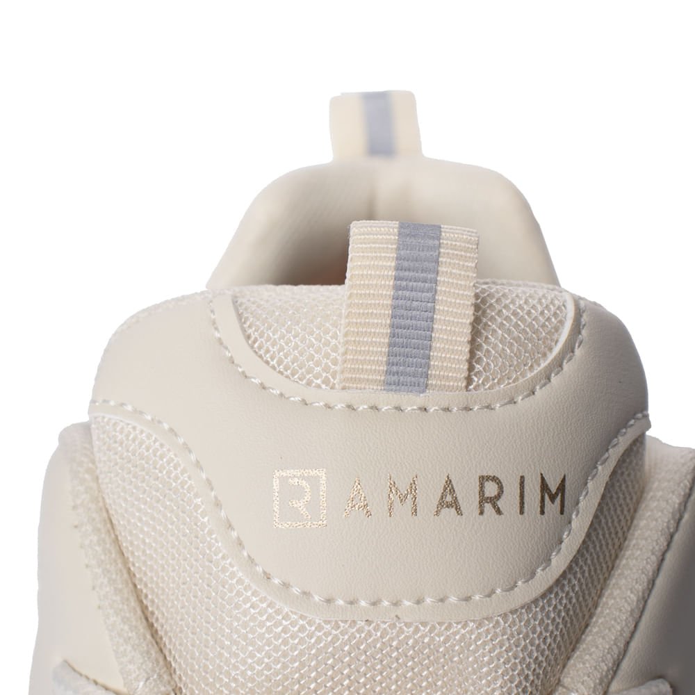 Tênis Feminino Ramarim Napa Recortes Chunky Off White Off White 6