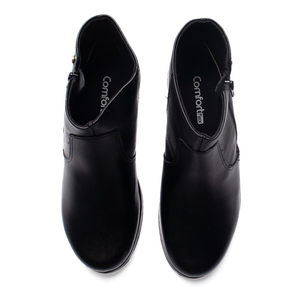 Bota Feminina Comfortflex Napa Preto Preto 4