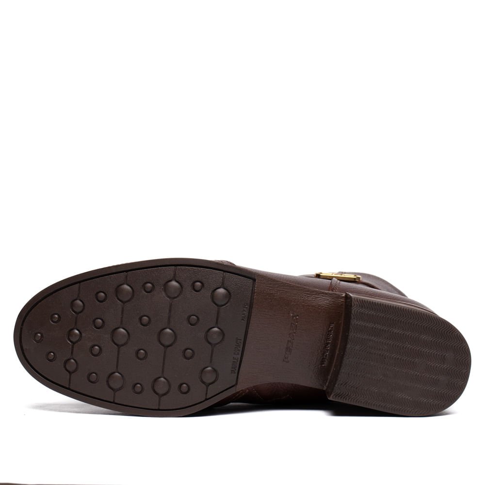 Bota Feminina Pegada Frontier Couro Marrom Pinhão Marrom 2