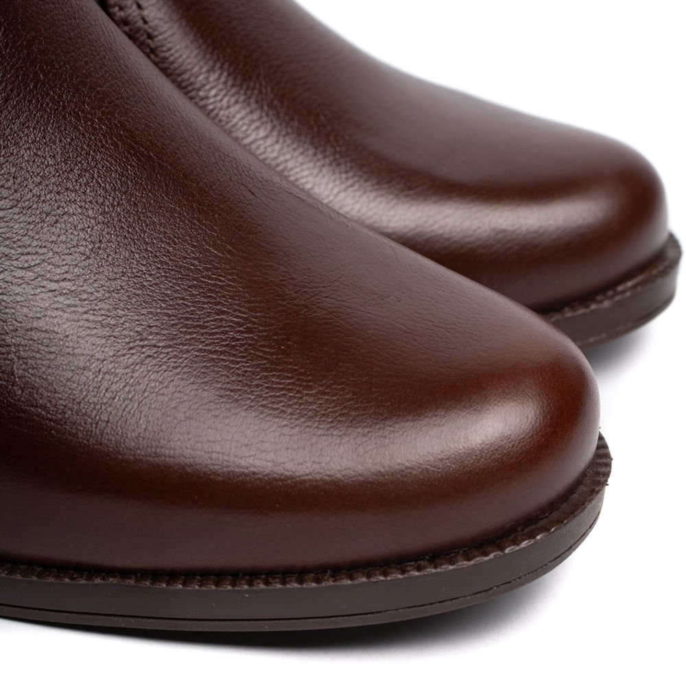 Bota Feminina Pegada Frontier Couro Marrom Pinhão Marrom 5