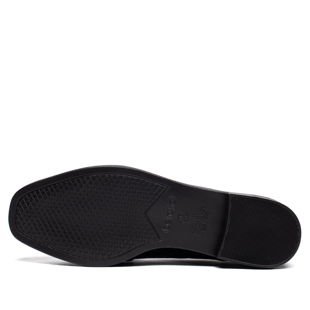 Mocassim Feminino Beira Rio Napa Croco Preto Preto 2