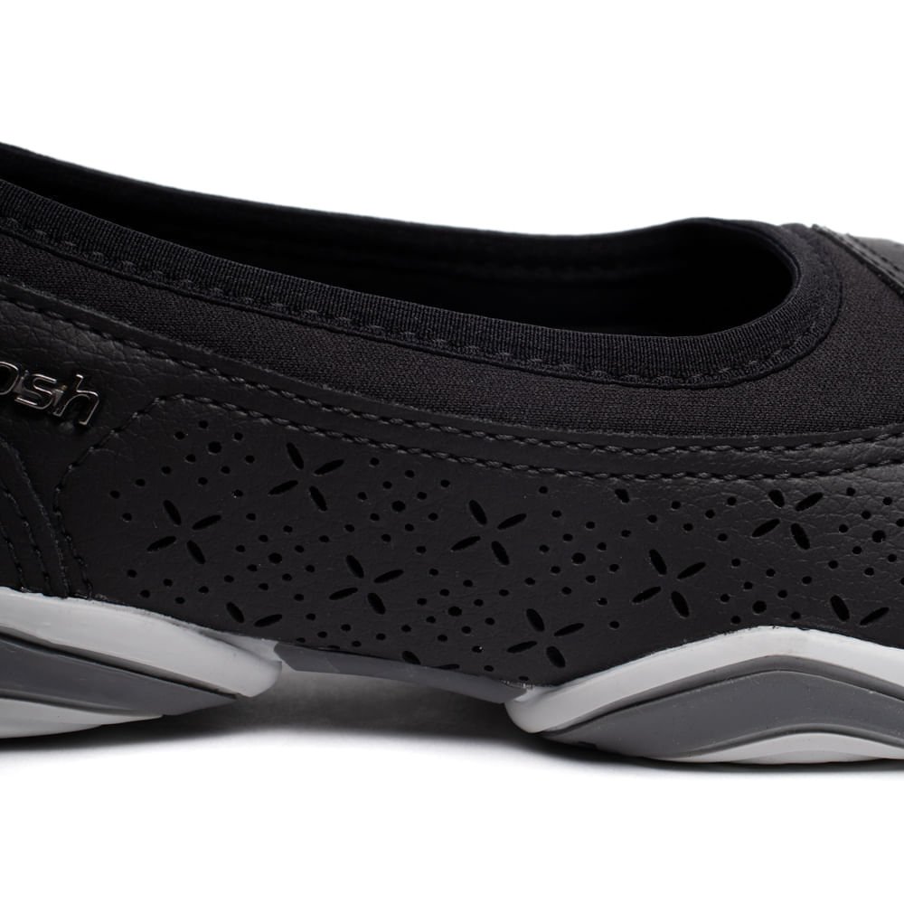 Sapatilha Feminina Kolosh Slip On Preto Preto 6