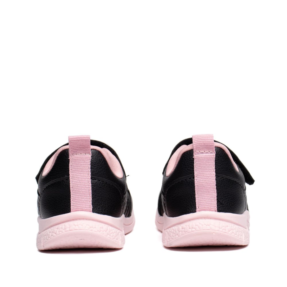 Tênis Infantil Pampili Escolar Preto/Rosa Preto/Rosa 3