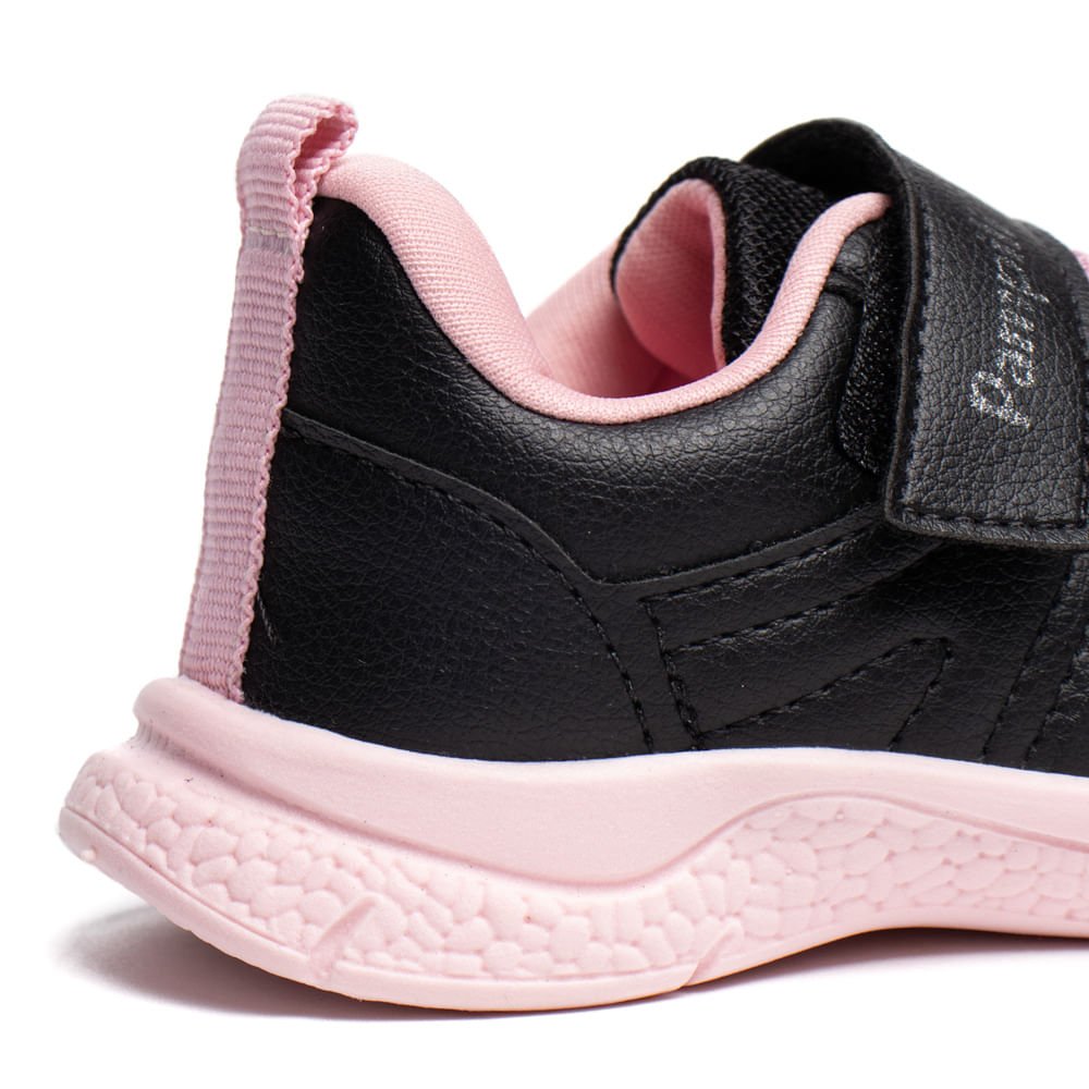 Tênis Infantil Pampili Escolar Preto/Rosa Preto/Rosa 7