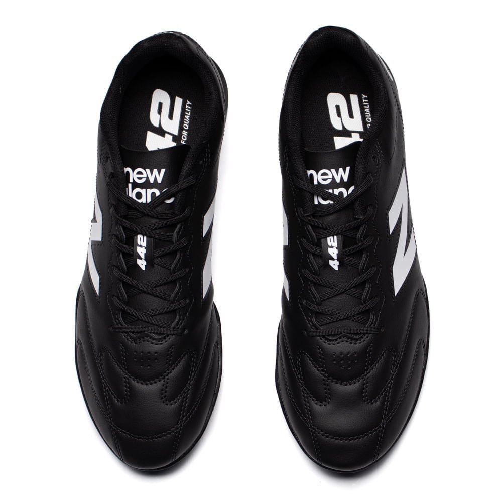 Chuteira Futsal New Balance 442-DW Preto/Branco Preto 4