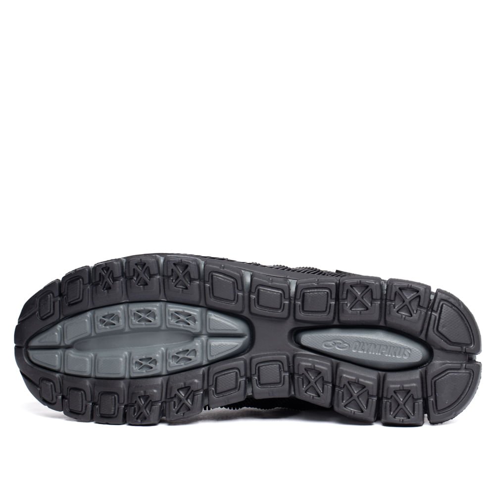 Tênis Masculino Olympikus Dynamic Cover Grid Preto Preto 2