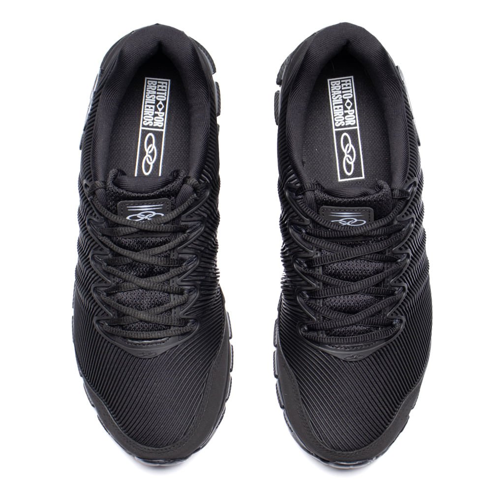 Tênis Masculino Olympikus Dynamic Cover Grid Preto Preto 4