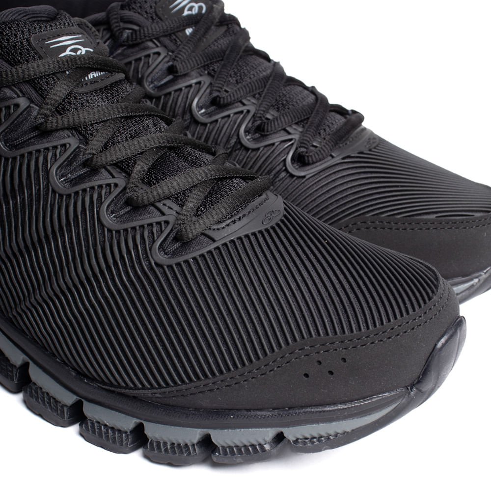 Tênis Masculino Olympikus Dynamic Cover Grid Preto Preto 5