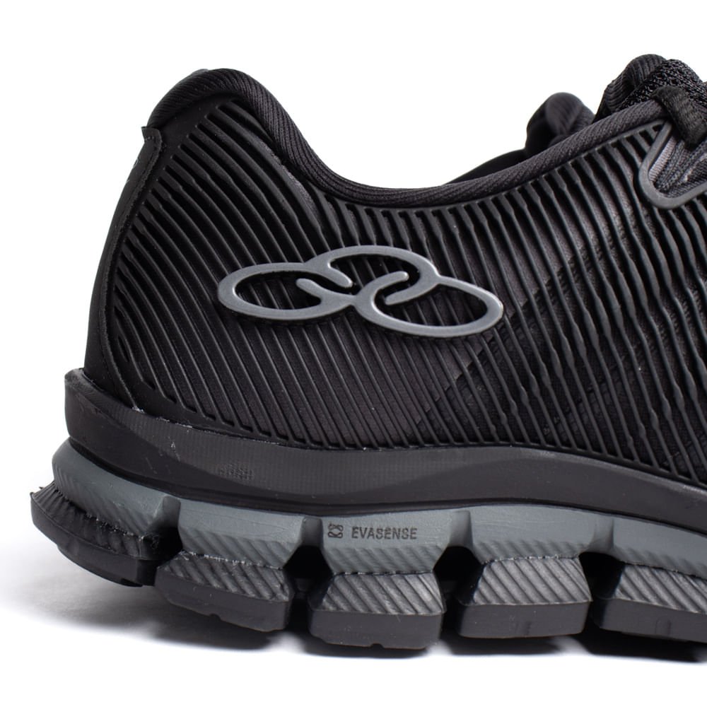 Tênis Masculino Olympikus Dynamic Cover Grid Preto Preto 6
