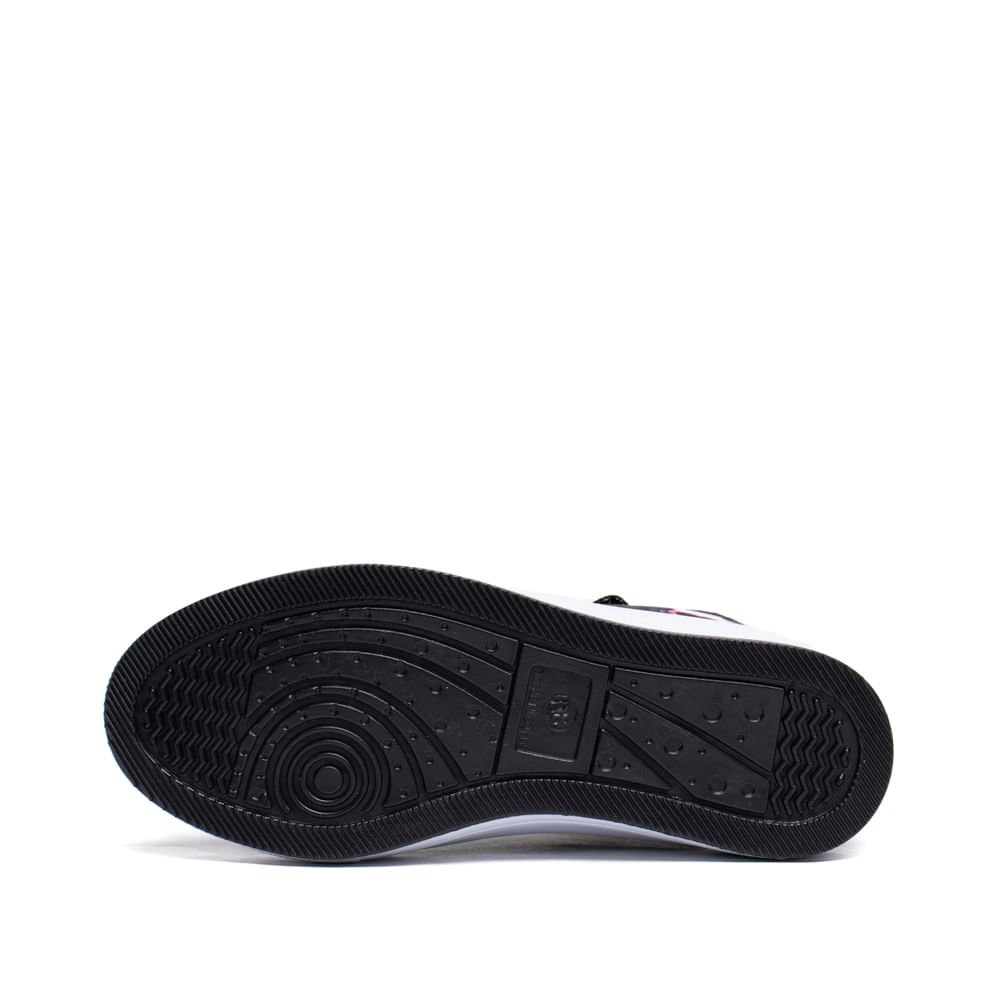 Tênis Infantil Winipeg Cat Laços Preto/Rosa Preto 2