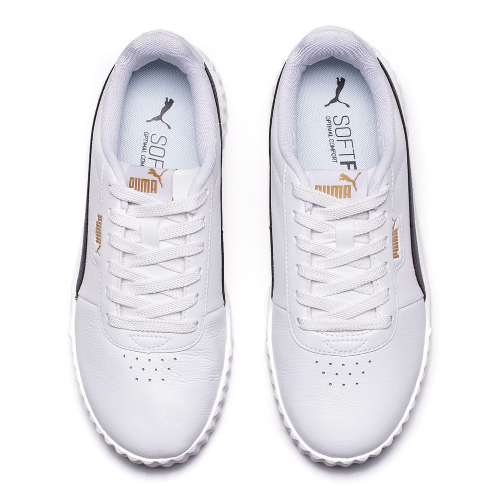 Tênis Feminino Puma Carina Branco/Preto Branco/Preto 4