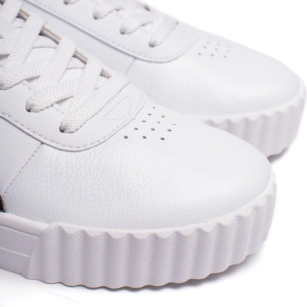 Tênis Feminino Puma Carina Branco/Preto Branco/Preto 5