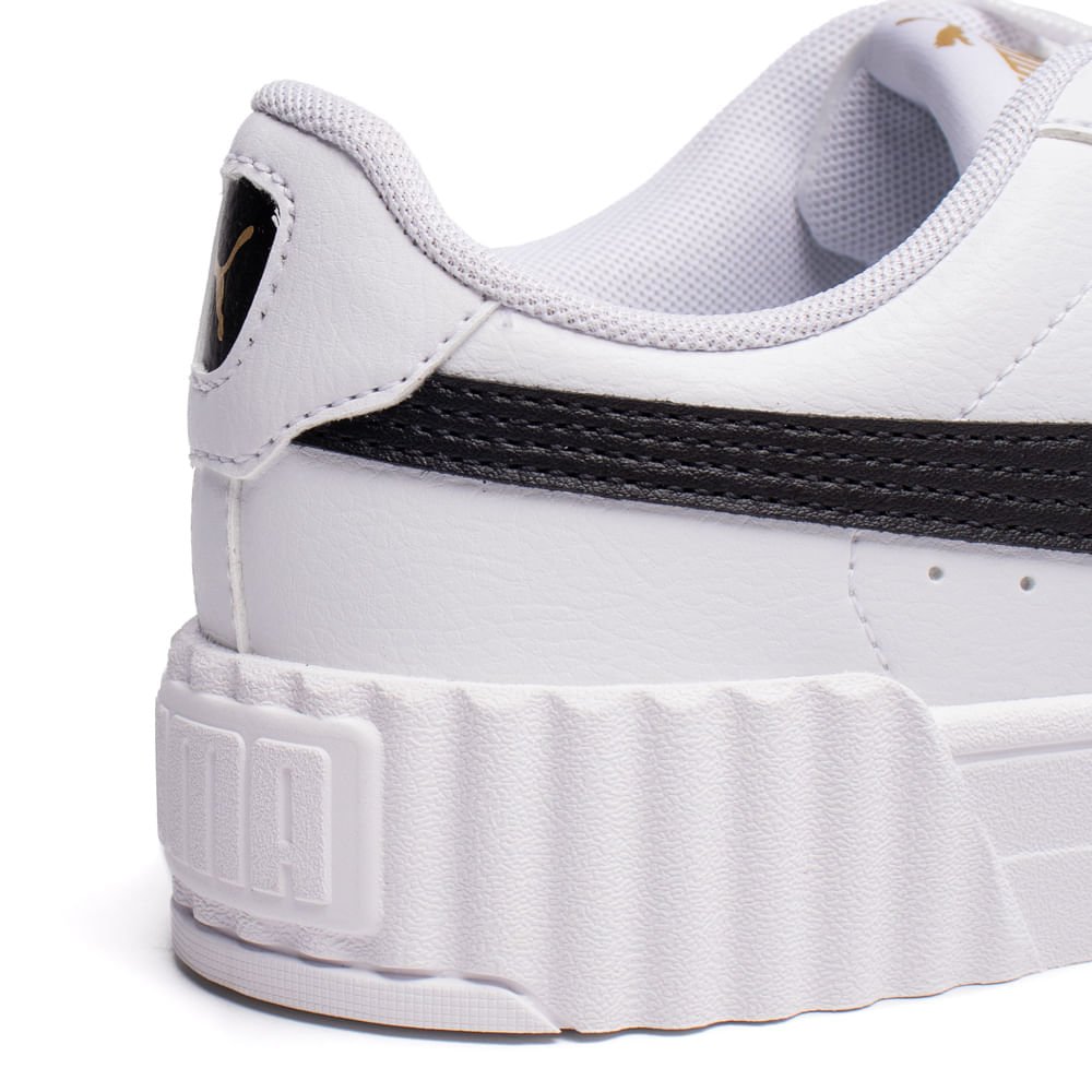 Tênis Feminino Puma Carina Branco/Preto Branco/Preto 6