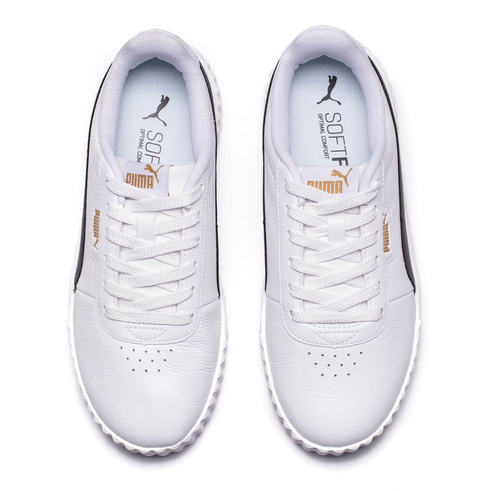 Tênis Feminino Puma Carina Branco/Preto Branco/Preto 4
