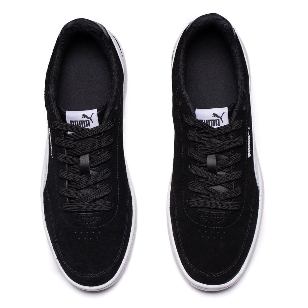 Tênis Masculino Puma Court Classic Clean Preto/Branco Preto/Branco 4