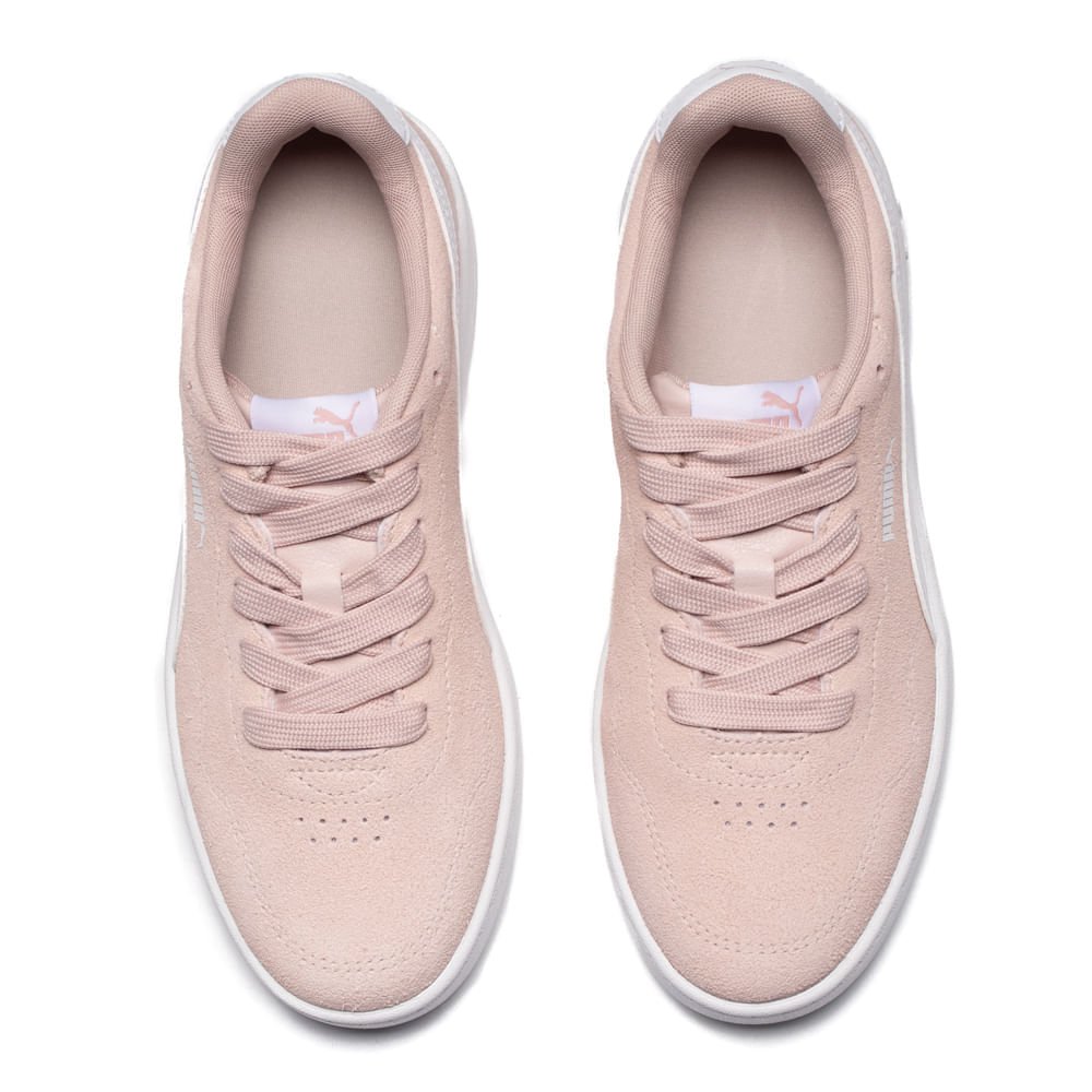Tênis Feminino Court Lally Suede Rosa Claro Rosa 4