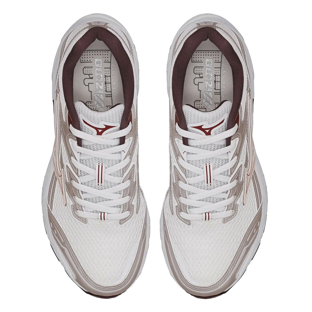 Tênis Feminino Mizuno CSD Sport Softier Foam Branco/Bege Bege 4