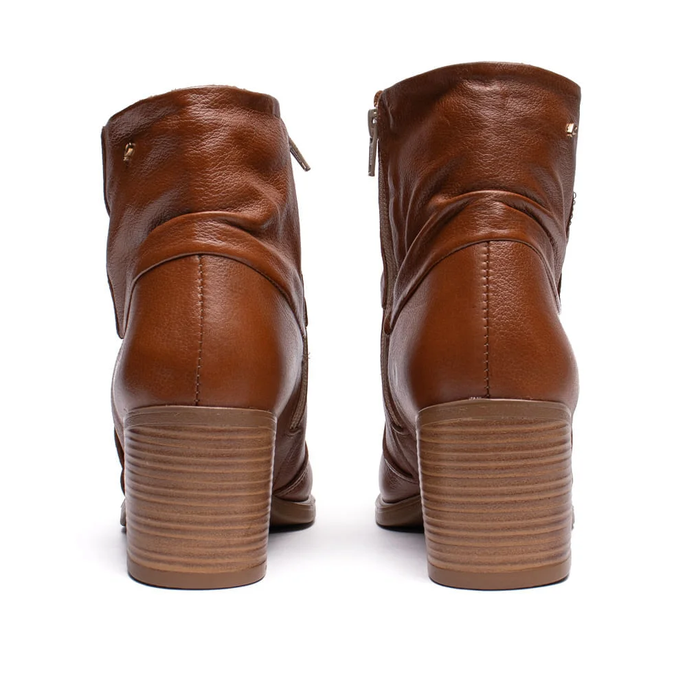 Bota Feminina Pegada Nature Couro Marrom Marrom 3