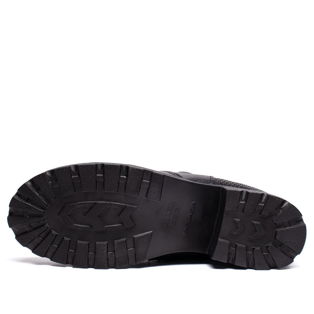 Bota Feminina Pegada Burnished Fivela Preto Preto 2
