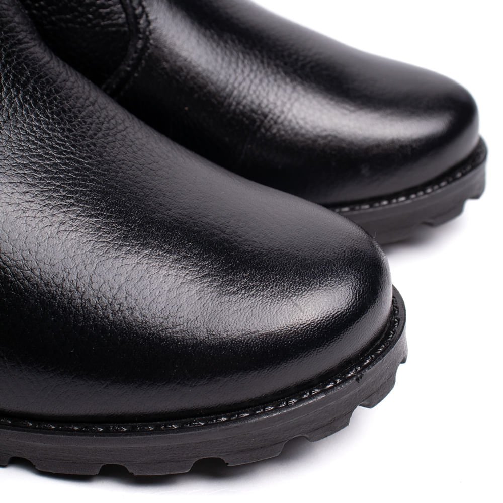Bota Feminina Pegada Burnished Fivela Preto Preto 5