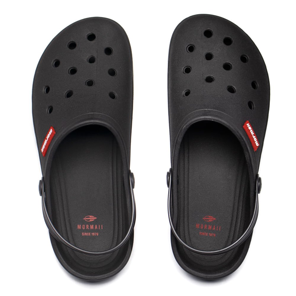 Sandália Babuche Masculina Mormaii Preto/Vermelho Preto 4