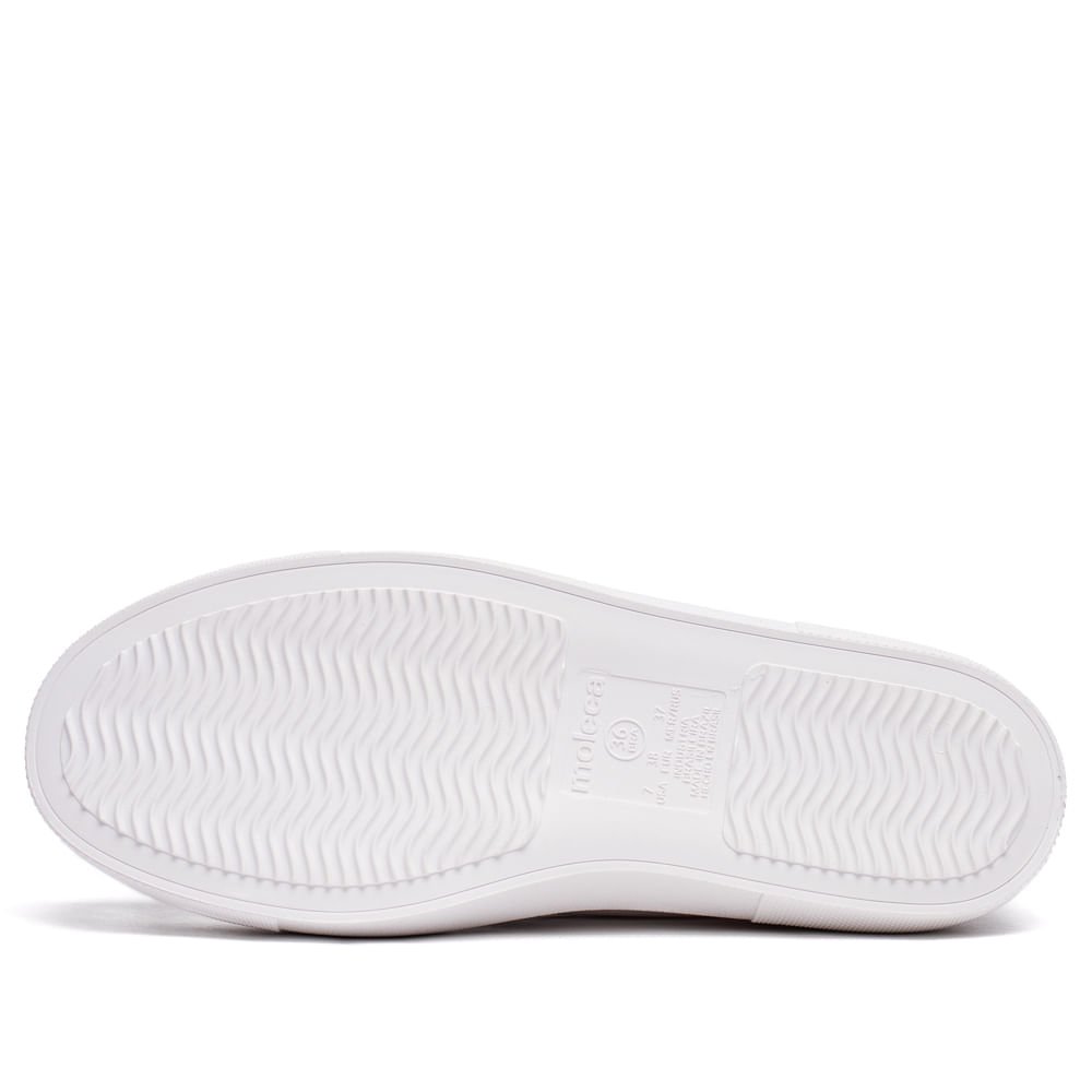 Tênis Feminino Moleca Napa Sardenha Branco Branco 2